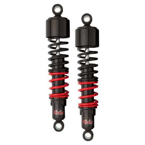 Burly Brand - Burly Brand Stiletto Shocks - 13in. - Black/red - B28-1251