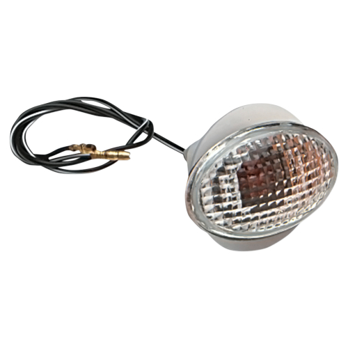 K&S Technologies - K&S Technologies Flush Mount Marker Lights - Flat Oval Small/Clear Lens - Single Filament - 25-8271