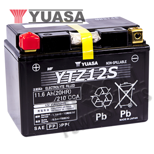 Yuasa - Yuasa Factory Activated Maintenance Free Battery - YTZ12S - YUAM7212A