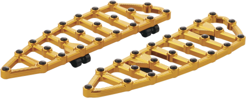 Arlen Ness - Arlen Ness MX Driver Floorboard - Gold - 410-010