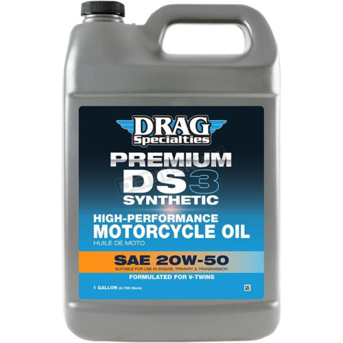 Drag Specialties - Drag Specialties DS3 Premium Full Synthetic Motorcycle Oil - 20W50 - 3601-0771