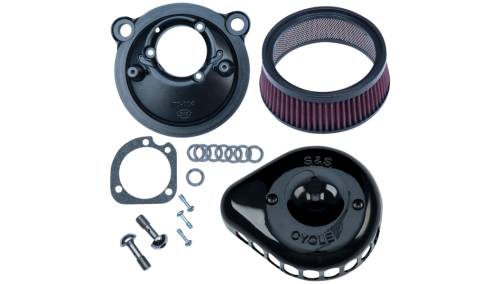 S&S Cycle - S&S Cycle Mini Teardrop Stealth Air Cleaner Kit - Black - 170-0440C