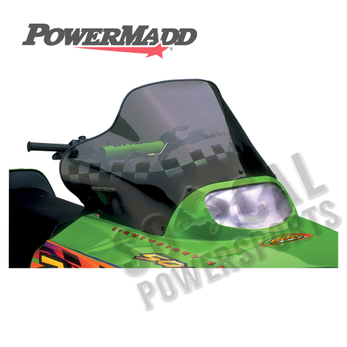 Powermadd - Powermadd Cobra Windshield - 15in. - Tint/Black Checks - 12230