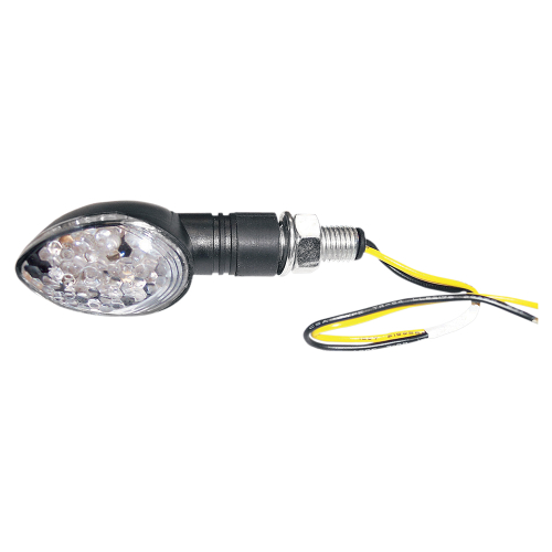 K&S Technologies - K&S Technologies LED Ultra Mini Stalk Marker Lights - Oval with Short Stem Black Body - 25-8935