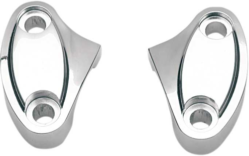 Drag Specialties - Drag Specialties Handlebar Riser Clamps - Chrome - 56057-00