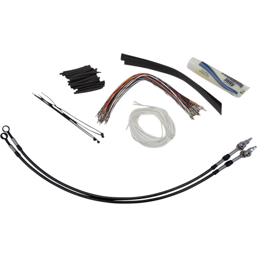 Fat Baggers, Inc. - Fat Baggers, Inc. EZ Install Handlebar Kit - Black Braided - 109714-B