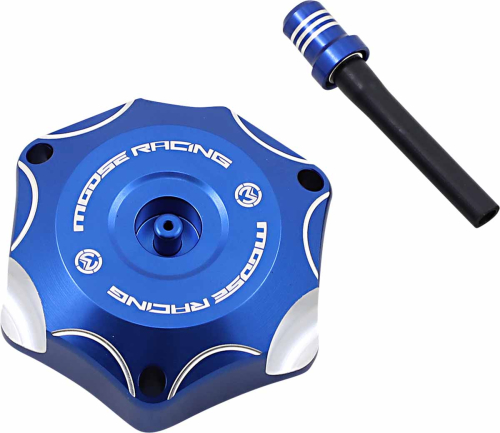 Moose Racing - Moose Racing Colored Gas Caps - Aluminum - Blue - T03-4131L