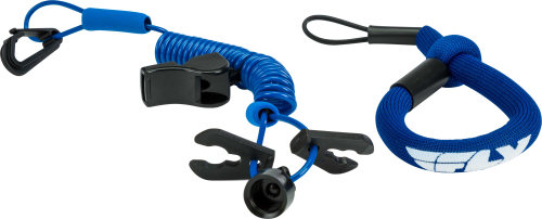 Fly Racing - Fly Racing Ultra Cord Floating Tethercord/Lanyard - Blue - FUJL-2389 BLUE