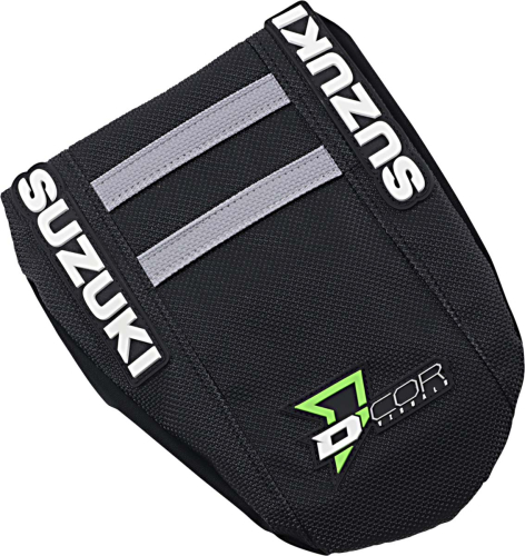 DCOR - DCOR Factory Reinforced Seat Cover - Black Sides/Black Top with Gray Ribs - 30-40-465