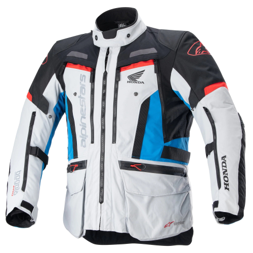 Alpinestars - Alpinestars Honda Bogota Pro Drystar Jacket - 3206723-9173-XL - Ice Gray/Blue/Bright Red - X-Large
