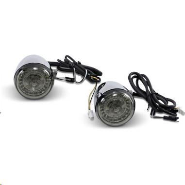 Custom Dynamics - Custom Dynamics Probeam Dynamic Ringz Turn Signals with Smoke Lenses - Chrome - PB-IND-ECE-AW-C