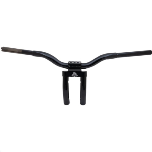 LA Choppers - LA Choppers 1-1/4in. Kage Fighter Pullback Heights T-Bar - 8in. Rise - Gloss Black - LA-7336-08B