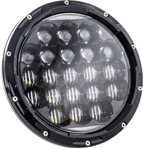 Letric Lighting Co. - Letric Lighting Co. 7in. Aggressive Style Multi-Mini LED Headlight - Black - LLC-LHC-7A