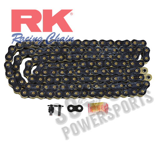 RK - RK 525 Max-Z Chain - 130 Links - Black/Gold - 525MAXZ-130-BG