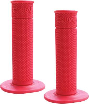 Mika Metals - Mika Metals Motorcycle Grips - Red - GRIPS-RED