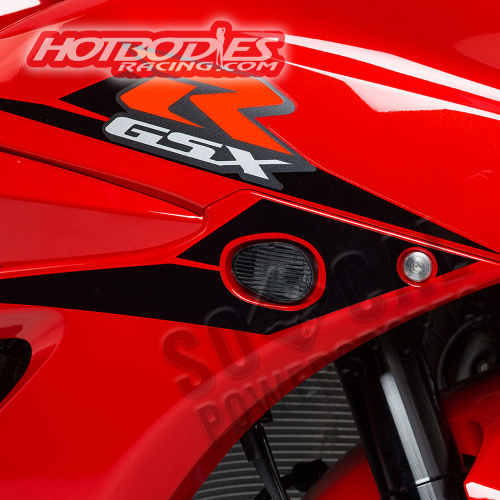 Hotbodies Racing - Hotbodies Racing Flush Mount Turn Signal/Mirror Block Offs - Smoke - 61701-0101