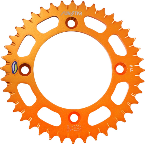 Sunstar - Sunstar Steel Rear Sprocket - 40T - Orange - 5-001140OR