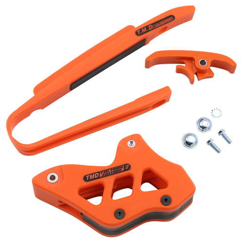 T.M. Designworks - T.M. Designworks Baja-Rally Chain Slide-N-Guide Kit - Orange - KTM-225-OR