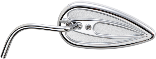 Arlen Ness - Arlen Ness Teardrop Mirror with Steel Stems - Left - 13-035