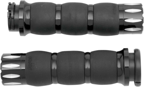 Avon Grips - Avon Grips Rival Velvet Air Grips - Black - AIR-96-ANO-RIV