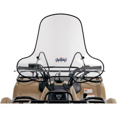 Slipstreamer - Slipstreamer ATV Windshield with Headlight Cutout - 16 1/4in H x 29in W x 17in B - SS-1-P-M