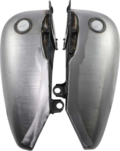 Drag Specialties - Drag Specialties 5.2 Gal Two-Piece Flat-Side Gas Tank w/ Dual Screw-In Caps - 2in. Extended - 11584-BX46