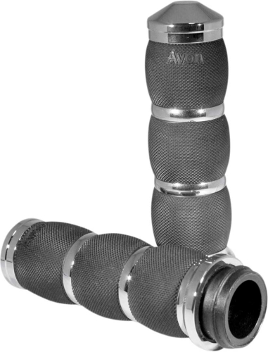 Avon Grips - Avon Grips Air Cushioned Grips - Chrome - AIR-91-FLY