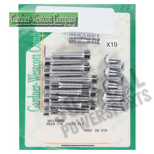 Gardner-Westcott - Gardner-Westcott Primary Chrome Steel Socket-Head Bolt Kit - P-10-17-08