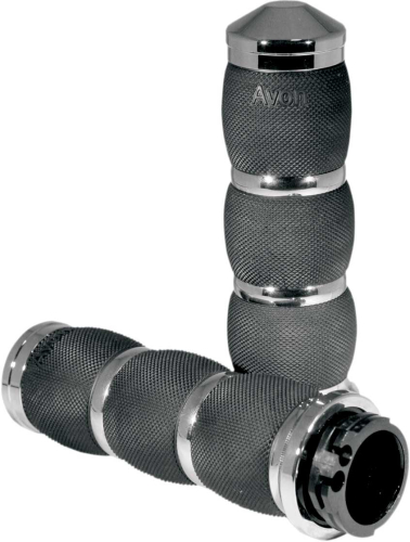 Avon Grips - Avon Grips Air Cushioned Grips - Chrome - AIR-90