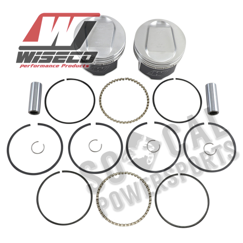 Wiseco - Wiseco K Piston Kit for Screamin Eagle Cylinder Head (Domed) - .020in. Oversize to 3.518in., 10.5:1 Comp. - K1716