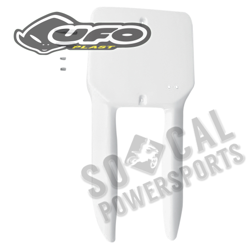 UFO Plastics - UFO Plastics Front Number Plate - White - SU03961041