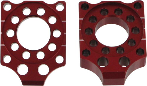 Pro Circuit - Pro Circuit Billet Axle Block - Red - HAB07