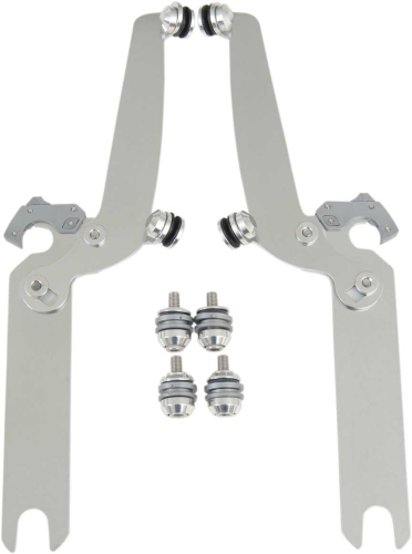 Memphis Shades - Memphis Shades Trigger-Lock Mount Kit for Sportshield Windshields - Polished - MEM8922