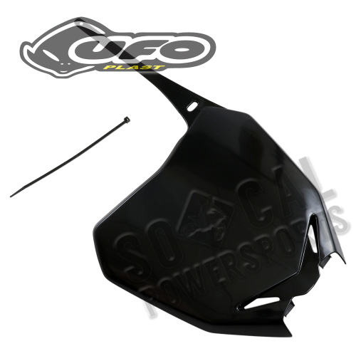 UFO Plastics - UFO Plastics Front Number Plate - Black - SU04919001