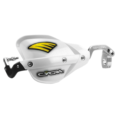 Cycra - Cycra Probend CRM Racer Pack Handshield w/ Center Reach Mount - 7/8in. U-Clamp - White - 1CYC-7401-42X