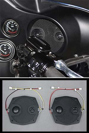 J&M - J&M Rokker Series XT Speaker Grill with Tweeter - HCRK-GRTM