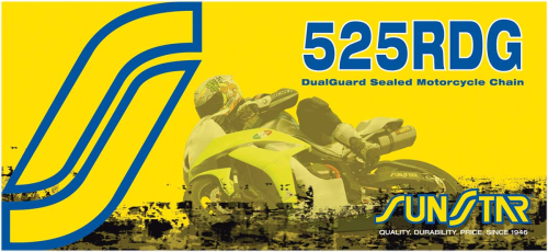 Sunstar - Sunstar 525RDG DualGuard Sealed Motorcycle Chain - 120 Links - SS525RDG-120
