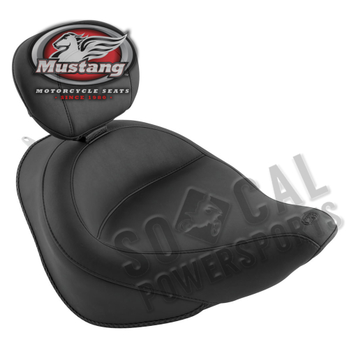 Mustang - Mustang Vintage Wide Solo Seat with Removable Backrest - 79530