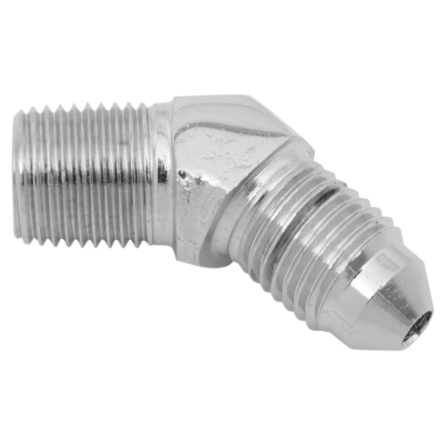 Russell - Russell Cycleflex Universal Brake Line Fitting - 1/8in Male NPT - #3 45 Degrees - R4293C