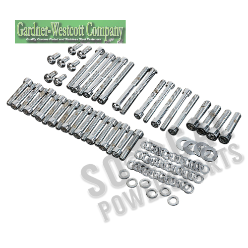 Gardner-Westcott - Gardner-Westcott Side Cover Chrome Steel Socket-Head Bolt Kit - P-10-16-01