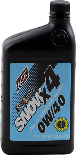 Klotz Oil - Klotz Oil Snow X4 Estorlin Synthetic Lubricant - 0W40 - 1qt. - KE-840