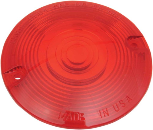 Chris Products - Chris Products Turn Signal Lens Flat Style - Red - DHD4R
