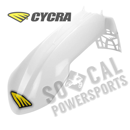 Cycra - Cycra Cycralite Front Fender - White - 1441-42