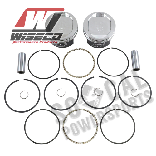 Wiseco - Wiseco K Piston Kit (73ci., Reverse Dome) - .020in. Oversize to 3.518in., 10:1 Compression - K1684