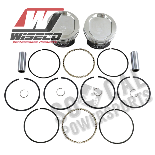 Wiseco - Wiseco K Piston Kit (73ci., Reverse Dome) - .020in. Oversize to 3.518in., 9.5:1 Compression - K1657
