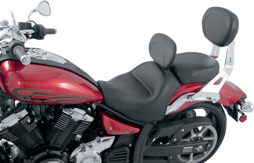 Mustang - Mustang Wide Touring Two-Piece Seat with Driver Backrest - Vintage - 79661
