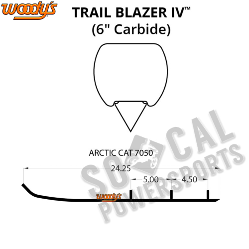 Woodys - Woodys Trail Blazer IV Flat-Top Carbide Runners - TAT4-7050