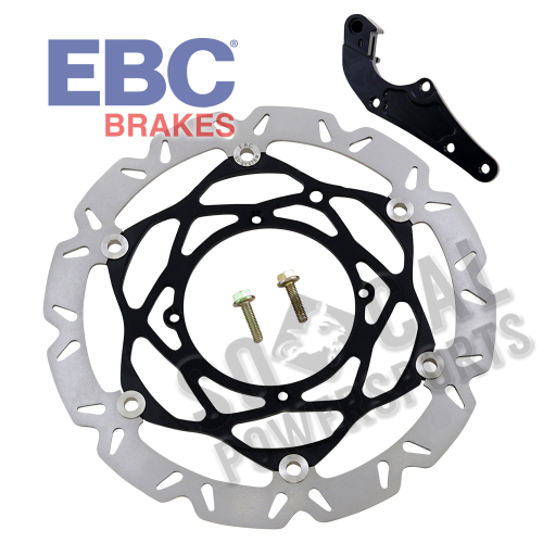 EBC - EBC Supermoto Carbon Fiber Look Contour Brake Rotor Kit - SMX6184K9