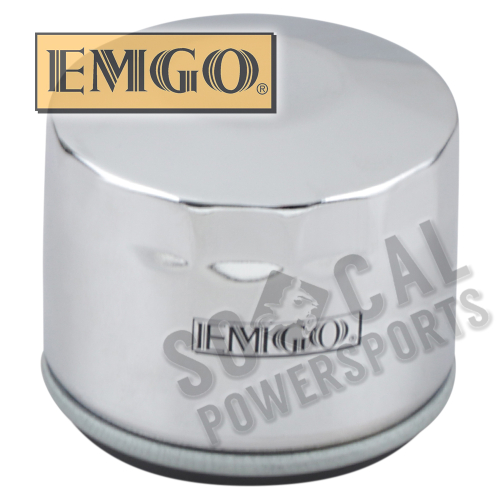Emgo - Emgo Oil Filter - Spin On - Chrome - 10-07800