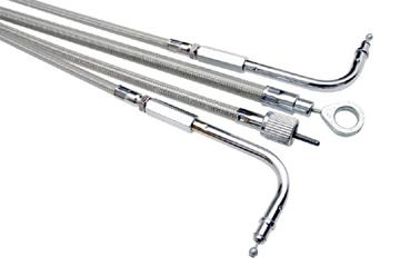 Motion Pro - Motion Pro Throttle Cable - Braided Stainless Steel - 65-0296